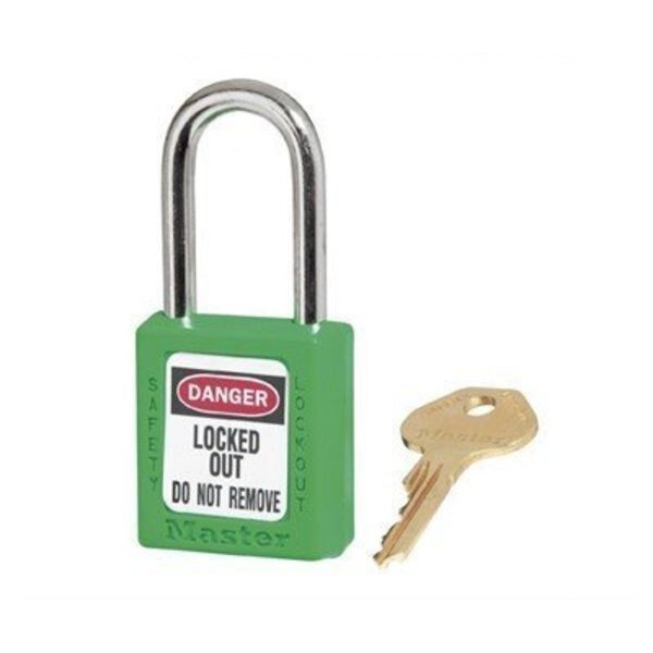 Green 1.75 Body Safety Lock Keyedalike, NMC, Mfr# MP410KS6GRN